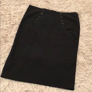 Pencil skirt with ruffle back detail